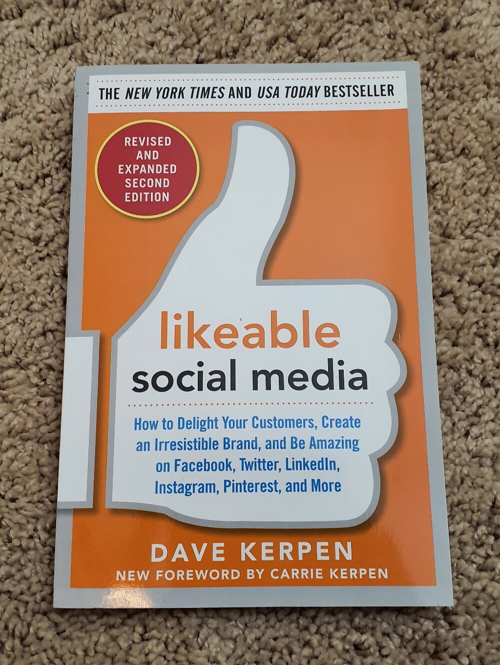 Likeable Social Media Revised & Expanded 2nd Ed Dave Kerpen 2015 Paperback